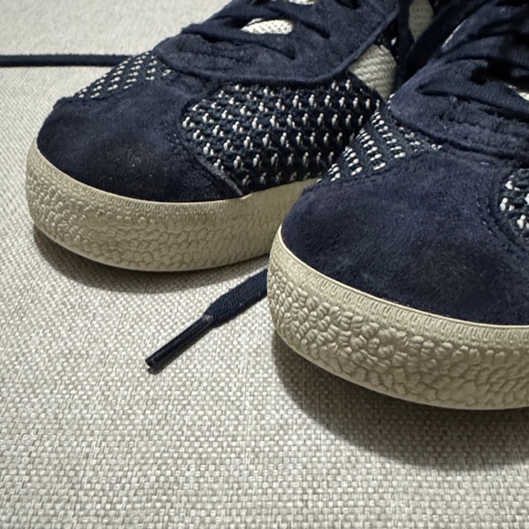 Adidas Gazelle Primeknit Sneaker-Mens 7.5-Blue/White-GUC - Picture 14 of 16